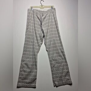 NWOT Old Navy Sleep Pants XXL Gray 100% Polyester Lined Geo Print Drawstring